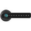 Feegow Serratura intelligente 3 in 1, maniglia per porta - chiave con password per impronte digitali, tastiera elettronica per impronte digitali, password per casa, hotel, ufficio (nero)