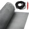 LINSOCLE Rullo zanzariera, 500 x 150 cm, tela zanzariera in fibra di vetro, zanzariera al metro, rete anti zanzare per finestre, tagliabile, antistrappo, con striscia in pelle di 16 m + pressure Wheel