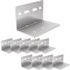 VADANIA Staffa a L per Impieghi Gravosi da 10 Pezzi per Guide per Cassetti Serie #2576, Supporto Angolare ad Angolo Retto da 90 gradi, Staffa Ultra Resistente Spessore 2,5 mm (102 mm x 60 mm x 60 mm)