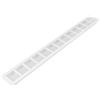 Vent Systems 500 x 60 mm (dimensioni esterne) Griglia di ventilazione per condotto di aspirazione/scarico in alluminio bianco, rettangolare, HVAC per il miglioramento della casa