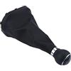 Yuecoom Pomello del cambio per auto a 6 marce Ghetta cuffia, cuffia per manopola in pelle sintetica in plastica nera adatta per CADDY II 2 MK2 2004-2009 per TOURAN 2003-2010