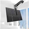 KEPMOGOH Supporto TV Motorizzato, Regolazione dell'angolo 0-85° supporto soffitto elettrico, Supporto tv soffitto motorizzato per TV da 32-70 Pollici, Fino a 45kg, Max VESA 600 x 400mm (32-70 inch Black)