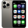 CatCalls Mini smartphone sbloccato 4G cellulare, 3.0 pollici, 32 GB espandibile fino a 128 GB, doppia fotocamera SIM Android 10.0, supporto WiFi Bluetooth Backup telefono (XS15-Grey)