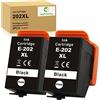 JoyPrinting 202XL - Cartucce di ricambio per Epson 202 202 XL, colore nero, compatibile con Epson Expression Premium XP-6000 XP-6005 XP-6100 XP-6105 (2 cartucce d'inchiostro nere)
