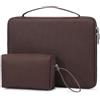 HYZUO 13,3-14 Pollici Custodia Rigida per Laptop per MacBook Pro 14 M4/M3/M2/M1, MacBook Pro/Air 13, Dell Pro 13/14 Premium, XPS 13, laptop Surface 13,8-13,5, HP Spectre X360 13/14, Caffè Marrone