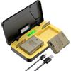 ENEGON EN-EL14 20W Caricabatterie Rapido a Doppia Batteria con Custodia (2x 1680mAh) Compatibile con Nikon D3100, D3200, D3300, D3400, D3500, D5100, D5200, D5300, D5500, D5600, Display LCD