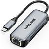 WAVLINK Adattatore USB C a 5G Ethernet, adattatore USB C da 5000 Mbit/s, adattatore di rete Ethernet senza driver per laptop, computer, compatibile con Windows 10/11, Mac OS 11 o superiore, Linux e