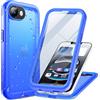Cozycase Cover TOP Antiurto IP68 Impermeabile Per iPhone 16e 17e Militare Resistente 360 Integrale Subacquea Antipolvere Rugged Custodia Mare Anti Urto Doppia Waterproof Case Per iPhone 16e 17e, Blu