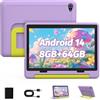 Yicty Tablet per bambini Android 14 Tablet 10 pollici aggiornato per i bambini con custodia protettiva Octa-Core 8 + 64GB 1TF Card espandibile Dual Camera Grande regalo per il bambino (Rosa)