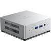 MINISFORUM MINIS FORUM UN100L Mini PC, processore N100, 8 GB di RAM LPDDR5, 256 GB SSD, PC desktop 4C/4T, DP/HDMI/USB C, 4 USB-A, 1 slot xTF, WiFi 5 e BT5.1