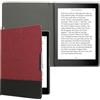kwmobile Cover compatibile con Kobo Aura ONE - Custodia a libro in tela e pelle PU - Flip Case per eReader