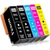 Veson 5x 364XL Cartucce per stampante compatibili con le cartucce HP 364XL per Photosmart 5520/10, 6510/20, 7510/20, Deskjet 3520, 3070A, 3522, Officejet 4610/20/22 (2 Neri, 1 Ciano, 1 Giallo, 1 Magenta)