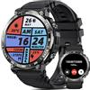 PYRODUM Orologio Smartwatch Uomo Militare, 1.52 AMOLED Orologio Sportivo con 118 Modalità Sportive, Sonno/Cardiofrequenzimetro/Contapassi, Password, Impermeabile Orologio Fitness, Android iOS