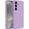 Captor Cover Colorata per Samsung Galaxy S24, Custodia TPU in Silicone Flessibile Morbida e Sottile, Protezione Fotocamera di alta qualità con Bordo Rialzato per Schermo e Fotocamera (Viola Lilla)