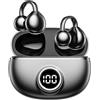 UAPPO Cuffie Open Ear Cuffie Bluetooth 5.4 Wireless Auricolari Conduzione Osse Ultraleggero Cuffiette Bluetooth Cancellazione Rumore Senza Filo for iOS Android Samsung (Nero)