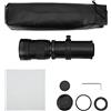 Zenithaur 420-800mm f / 8.3-16 Liceo super teleobiettivo, corpo in lega di alluminio, lente zoom manuale per pk monte, monte T2 compatibile, eccellente per i ritratti