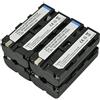 BTBAI 4 x NP-F550 batteria + caricatore AC Dual per Sony NPF550 np-f330 np-f530 np-f570 np-f750 np-f770 np-f930 np-f930/B np-f950 np-f950/B ccd-tr2200e ccd-tr2300 ccd-tr2300e ccd-tr280pk ccd-tr290pk ccd-tr205 np-f970 np-f970/B ccd-tr200 ccd-tr215 …