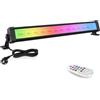 MEIHUA Faretto LED RGB Esterno 42W, Barre LED Con Telecomando, IP66, 10 Colori e 6 Livelli di Luminosità, Memoria e Temporizzazione, Per Esterni Giardino Feste