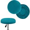 SAVOSWEET Copri Sgabello Rotondo Fodera Sgabello Rotondo,Coprisgabello Lavabile Facile da Pulire Traspirante e Resistente, per Sgabelli Rotondi di 28-40 cm di Diametro (Verde)