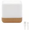 Lancoon Lampada per bambini in legno di faggio per camera da letto, comodino, compagna flip timer luce notturna semplice moderna USB ricaricabile luce di sonno lampada per bambini bambini e bambini