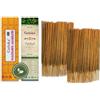 LAMARE Bastoncini di incenso Nag Champa 100 g + Patchouli 100 g - Tra 70 e 90 bastoncini per ogni fragranza - Aromaterapia - Meditazione - Yoga - Packaging Eco-Friendly