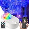 Retoo Proiettore cielo stellato luce notturna luce polare con altoparlante musica Bluetooth, proiettore luce stellata con telecomando, Galaxy Planetarium, lampada stella per decorazione bambini