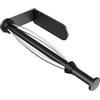 YUET Portarotolo Cucina, Autoadesivo Portarotoli da Parete Senza Forature o Perforazione, SUS 304 Acciaio Inox con Effetto Smorzante, Porta Rotolo Carta per Cucina Bagno, Nero Argento