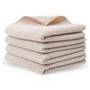 Lunaanda Strofinacci da Cucina,Confezione da 4 Set Strofinacci, Asciugapiatti,Asciugamani Assorbenti,30x30cm Strofinacci Cucina Cotone,Stracci Cucina Per Tavolo da Pranzo Super Assorbenti