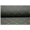 CPSH Tessuto in Pelle Strutturato Tessuto Ecopelle tappezzeria Tessuto for mobili in Ecopelle, Trapuntato, al Metro -per Cuscini Auto， Grigio (Color : Gray Square, Size : 1.43×1m)