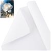 OLYCRAFT Rotolo di Tela Bianca da 37.3cm X 5 m Tela di Cotone con Doppio Primer Rotolo di Tela di Cotone Spesso 0.3mm per Pittura Carta da Gesso con Doppio Primer per Progetti Artistici con Pittura