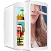 BNVXR Frigo per la cura della pelle, 5L, 8L di piccolo frigorifero per la cura della pelle con congelatore LED touch screen doppio mini frigorifero per auto e mini frigorifero per il trucco di casa