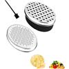 Rmeet Grattugia per Formaggio con Contenitore,Spiralizzatore per Verdure Tritatutto da Cucina Doppia Dimensione Grattugia per Zenzero in Acciaio Inox Scatola Grattugia per Cioccolato Limone Verdure