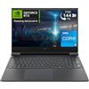 HP Victus 16-d1011sl Notebook, Intel Core i5-12500H, RAM 16GB DDR5 4800Mhz, 512GB SSD M.2, Display 16.1 FHD IPS, Grafica Nvidia RTX 3060 da 6GB, Wi-Fi 6E, BLE 5.3, Windows 11, Grigio