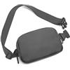 Kono Marsupio alla moda marsupio a tracolla impermeabile marsupio leggero da viaggio piccolo da viaggio con cinghia regolabile estesa, Grigio, alla moda