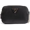 Guess Noelle Crossbody Camera, Borsa Donna, Black, Taglia Unica