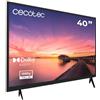 Cecotec TV - Televisore LED da 40 Pollici con Risoluzione Full HD - 0 series 0040. Sistema Dolby, Sintonizzatore DVB_T/T2/C/S/S2, Altoparlanti 16W, Connessioni HDMI x 3 e USB x 2, Memoria Flash