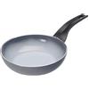 Moneta Aria Finegres Padella Antiaderente naturale, Alluminio, Grigio, 20 cm, anche per induzione, made in Italy