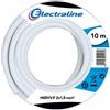 Electraline 60107035J - Bobina di filo, 10 m, bianco
