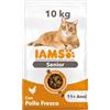 IAMS Cibo secco per gatti con pollo - Alimenti secco per gatti anziani da 11 anni, 10 kg