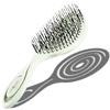 CHIARA AMBRA Spazzola Districante Capelli Bagnati e Asciutti - Spazzola Capelli Ricci Lisci Mossi - Scioglinodi e Anti Rottura per Extension - Ergonomica con Design a Spirale - Verde Menta