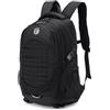 BAGZY Zaino Trekking Uomo Donna Zaino da Viaggio Idrorepellente 32 L con Airback E Fascia Pettorale per Sport All'aria Aperta Viaggi Campeggio Escursionismo Ciclismo 47x34x20 cm (Nero)