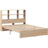 VidaXL Letto Libreria 120x200cm in Legno Massello di Pino - Mobili per Camera da Letto Con Contenitore, Doppio