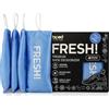 biped FRESH! deodorante premium per scarpe - cuscinetto profumato con carbone di bambù attivo - elimina odori e sudore da sneaker, calzature sportive e borse da palestra z2925(CITRUS, 4 pieces)