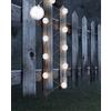Brightium Ghirlanda solare 3m, 10 palline LED 6000K, IP44, ideale per decorazioni esterne e creare ambienti accoglienti.
