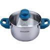 Fackelmann Pentola in acciaio inox Essential, diametro 16 cm, capacità 1,5 | Manici ergonomici in bachelite, per tutti i tipi di fornelli, pratica scala di litri, fondo capsulato a risparmio energetico