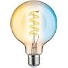 Paulmann 29159 Lampadina a filamento 230V Smart Home Zigbee LED Globe G95 E27 600lm 7,5W Tunable White dimmerabile dorato
