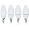 Blaupunkt Lampadina LED E14 - Piccola a Candela - Luce del Giorno - 7W - Equivalente a 50W - Bianca Naturale 4000K - Attacco Edison - Risparmio Energetico ed Economico - Lampada - Confezione da 4