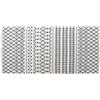 Home Decor Tappeto Dkd Home Decor bianco poliestere cotone grigio scuro (120 x 180 x 1 cm)