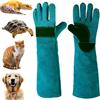 MZSX Guanti antimorso per la manipolazione di animali, 45 cm, anti-morso rettili, per saldatura, giardinaggio, gatto/cane/uccello/serpente