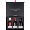 Escuminac sirop d'érable du Québec, Canada, trio découverte en boitier cadeau 3 x 200ml. Comprend 3 récoltes de clair à foncé. Pur, embouteillé au domaine. Certifié Biologique.
